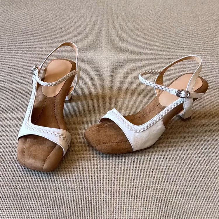 Autumn Ladies Elegant Style Braided Retro Fashion Casual Shoes