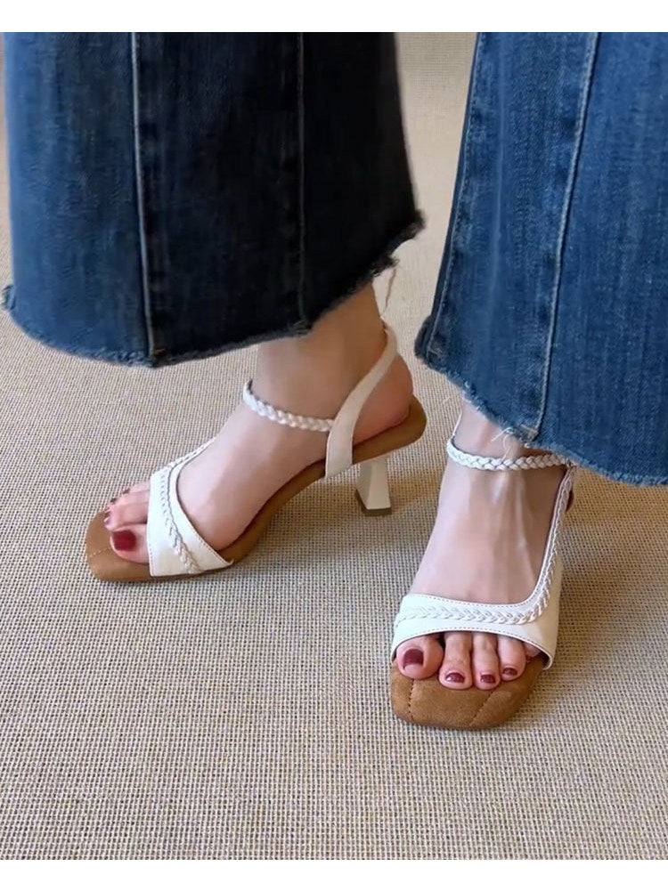 Autumn Ladies Elegant Style Braided Retro Fashion Casual Shoes