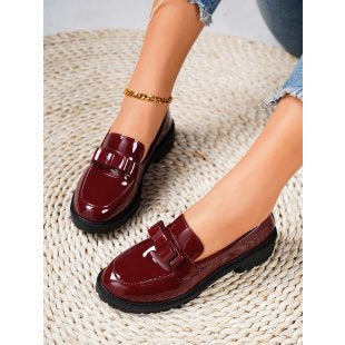 2026 New Women's Retro Casual Glossy Tassel Shoes